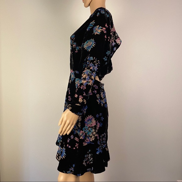 NEW REBECCA MINKOFF VELVET MINI DRESS - Picture 6 of 9